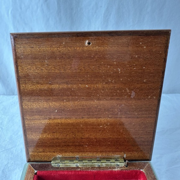 Vintage Swiss Reuge Musical Music Wood Inlay Box Fur Elise Made In Italy W/Key - Picture 11 of 16
